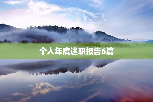 个人年度述职报告6篇