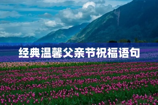 经典温馨父亲节祝福语句