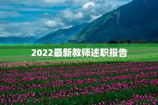 2022最新教师述职报告