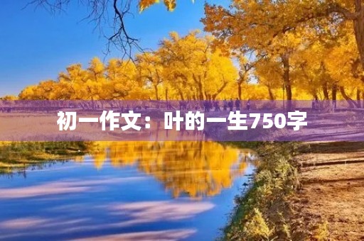 初一作文：叶的一生750字