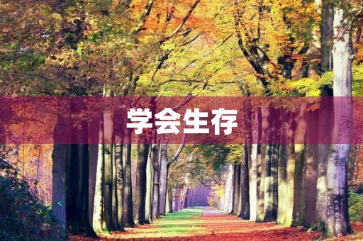 学会生存