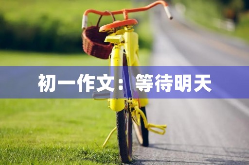 初一作文：等待明天