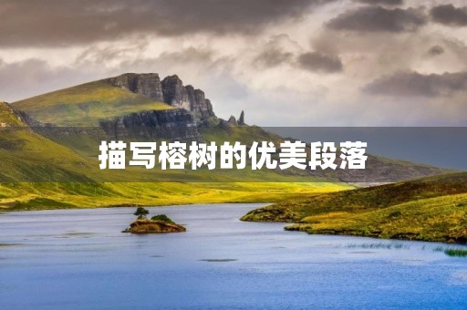 描写榕树的优美段落