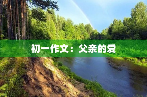 初一作文：父亲的爱