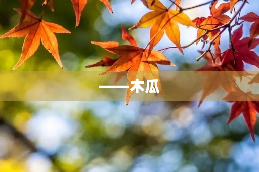 ——木瓜
