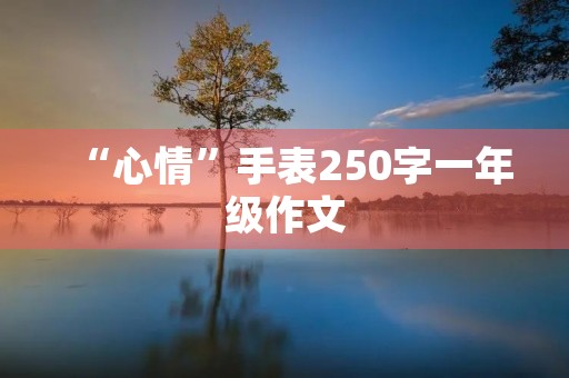 “心情”手表250字一年级作文