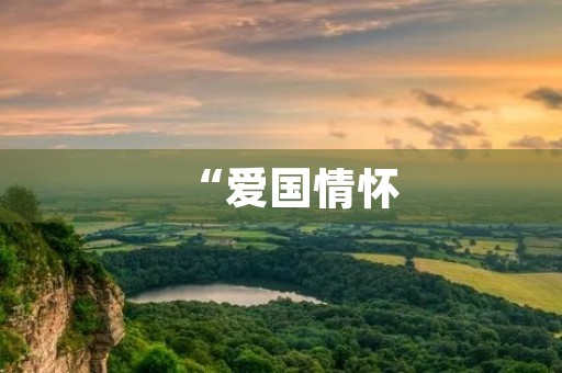 “爱国情怀，心中常驻”——以爱国为主题的中考满分作文