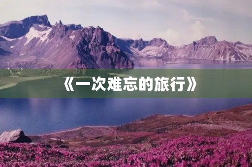 《一次难忘的旅行》