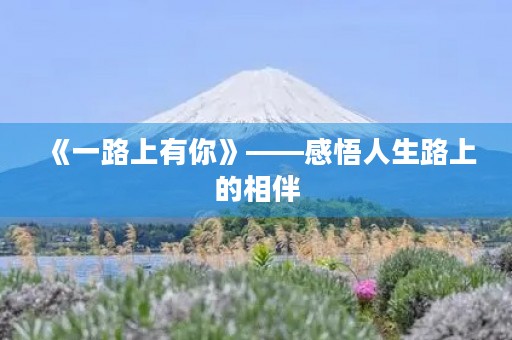 《一路上有你》——感悟人生路上的相伴 《一路上有你》——感悟人生路上的相伴