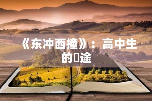 《东冲西撞》：高中生的囧途