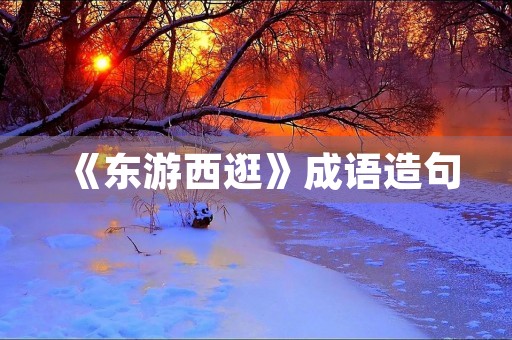 《东游西逛》成语造句 《东游西逛》成语造句