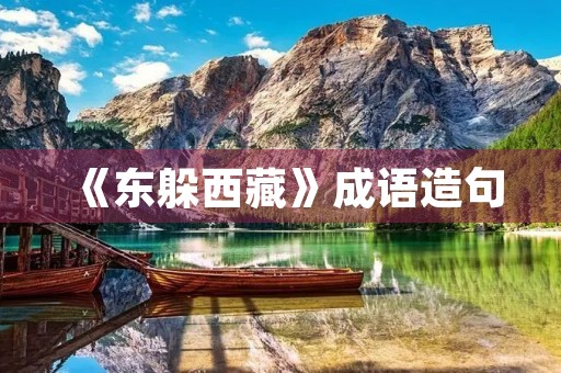 《东躲**》成语造句