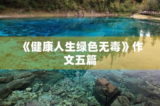 《健康人生绿色无毒》作文五篇