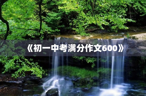 《初一中考满分作文600》