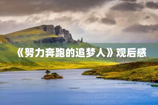 《努力奔跑的追梦人》观后感