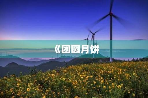 《团圆月饼,思念故乡》 《团圆月饼,思念故乡》