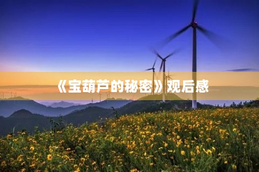 《宝葫芦的秘密》观后感