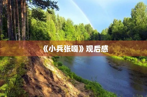 《小兵张嘎》观后感 《小兵张嘎》观后感