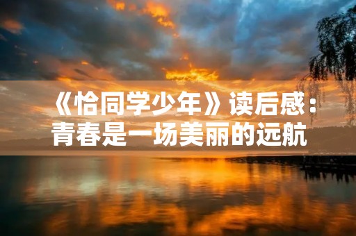 《恰同学少年》读后感：青春是一场美丽的远航