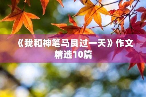 《我和神笔马良过一天》作文精选10篇 《我和神笔马良过一天》作文精选10篇