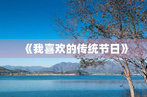 《我喜欢的传统节日》