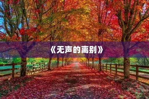 《无声的离别》 《无声的离别》