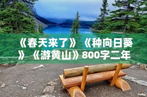 《春天来了》 《种向日葵》 《游黄山》800字二年级作文 《春天来了》 《种向日葵》 《游黄山》800字二年级作文
