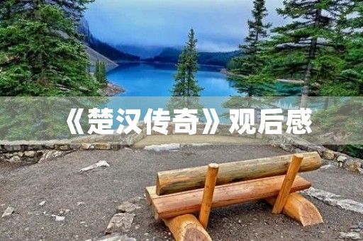 《楚汉传奇》观后感