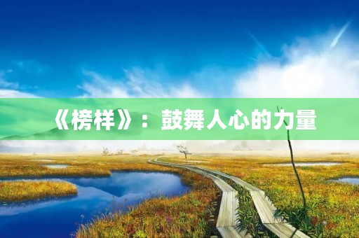 《榜样》：鼓舞人心的力量
