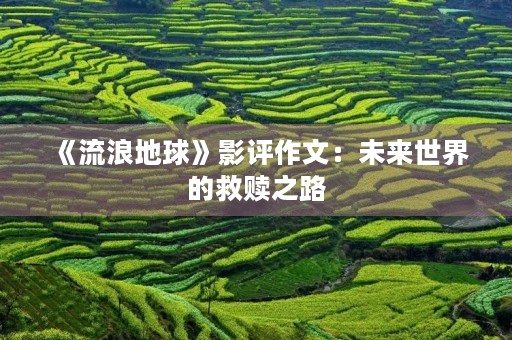《流浪地球》影评作文:未来世界的救赎之路 《流浪地球》影评作文:未来世界的救赎之路