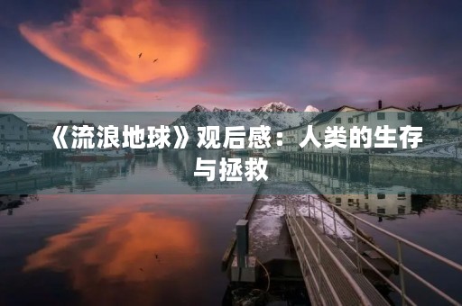 《流浪地球》观后感：人类的生存与拯救