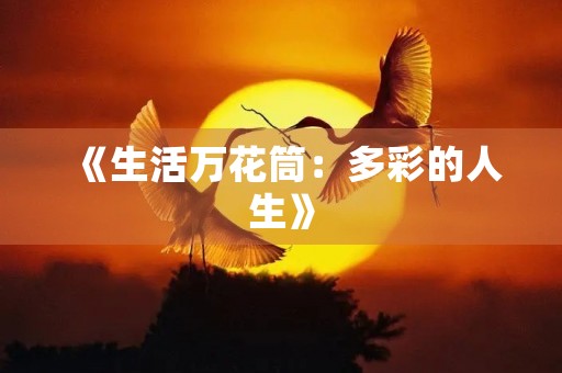 《生活万花筒:多彩的人生》 《生活万花筒:多彩的人生》