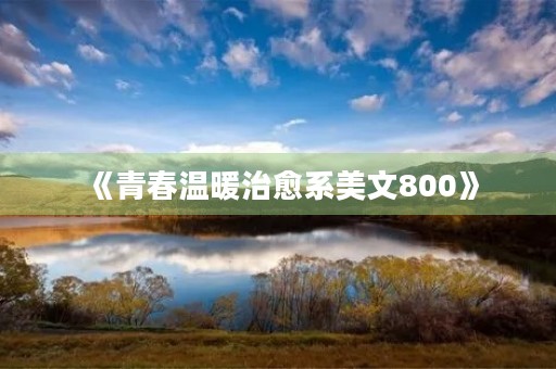 《青春温暖治愈系美文800》