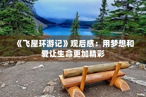 《飞屋环游记》观后感：用梦想和爱让生命更加精彩