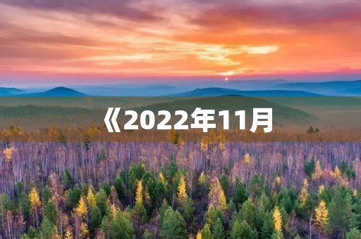 《2022年11月,全球人类面临的新挑战》 《2022年11月,全球人类面临的新挑战》