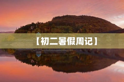 【初二暑假周记】