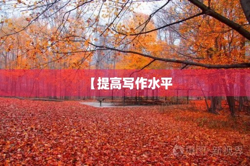 【提高写作水平,精选优秀作文】 【提高写作水平,精选优秀作文】