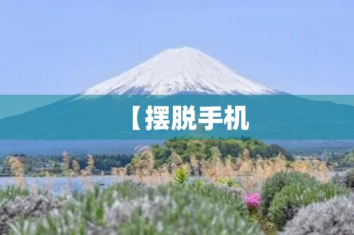 【摆脱手机,重拾生活】 【摆脱手机,重拾生活】