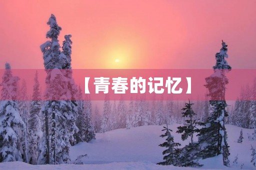 【青春的记忆】