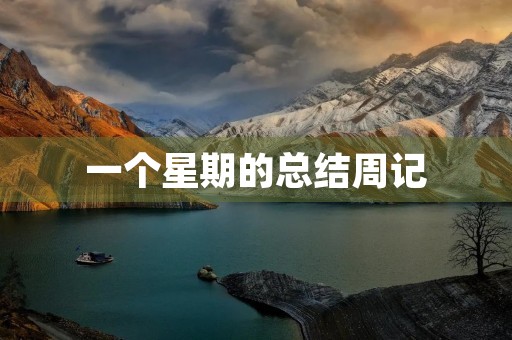 一个星期的总结周记