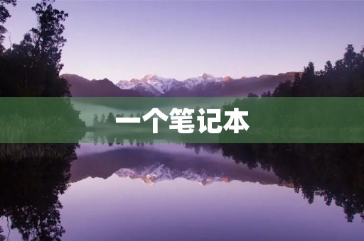 一个笔记本