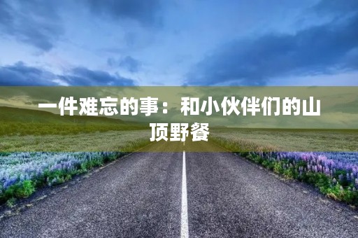 一件难忘的事：和小伙伴们的山顶野餐