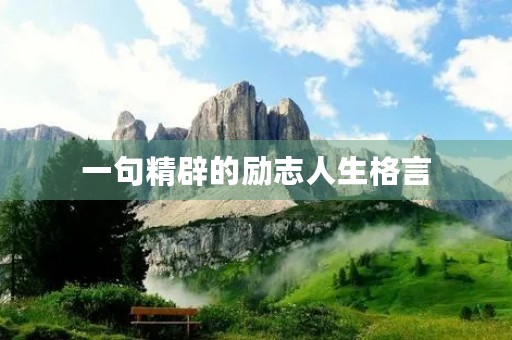 一句精辟的励志人生格言,一句精辟的励志人生格言简短 一句精辟的励志人生格言,一句精辟的励志人生格言简短