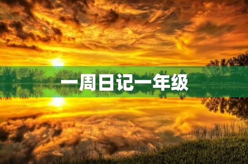一周日记一年级