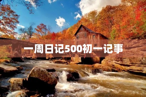 一周日记500初一记事
