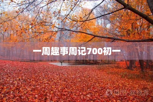 一周趣事周记700初一 一周趣事周记700初一
