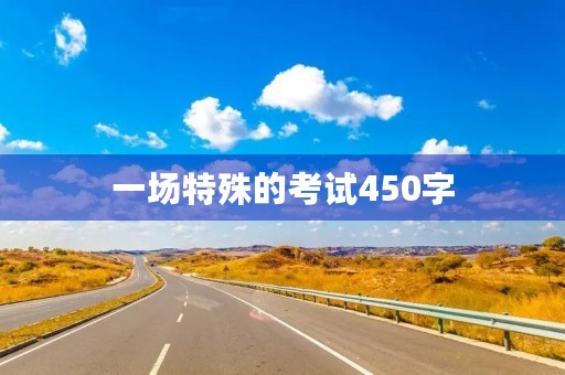 一场特殊的考试450字