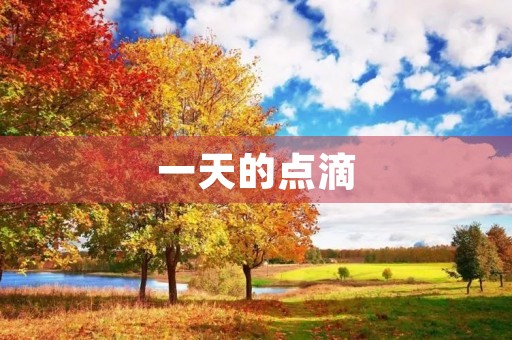 一天的点滴