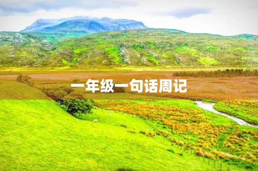 一年级一句话周记