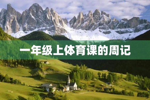 一年级上体育课的周记